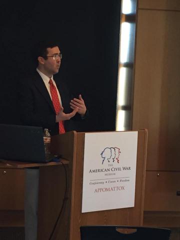 Dr. Kurtz Discusses Black Virginians in Blue at Appomattox