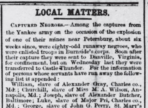 Captured Negroes
