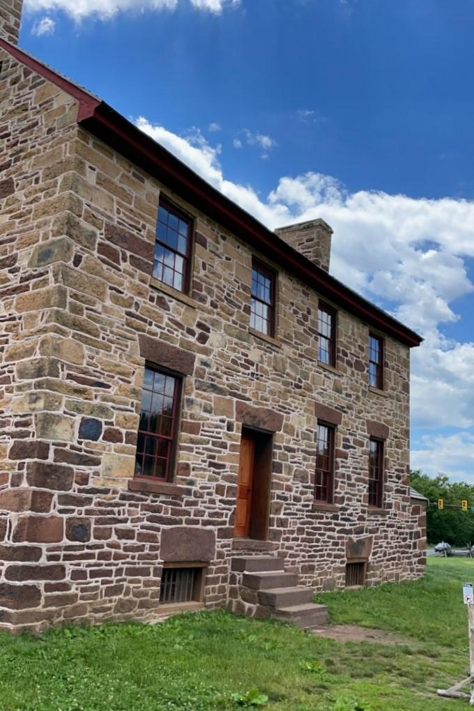 : the Stone House at the crossroads of the Warrenton Turnpike and Sudley Road